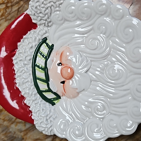 FITZ AND FLOYD Stocking Stuffers Santa Plate Dish - Picture 3 of 3